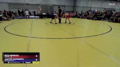 126 lbs Quarters & 1st Wb (16 Team) - Seth Mendoza, Illinois vs Sawyer Hackbarth, Oklahoma Red