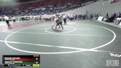 6A-215 lbs Cons. Round 2 - Roquin Michael, North Medford vs Keegan Thonstad, South Medford