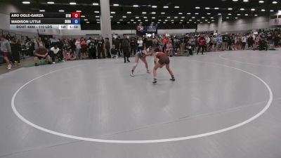 110 lbs Champ. Rd Of 32 - Aro Ogle-Garza, Best Trained Wrestling vs Madison Little, South Dakota
