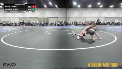 100 lbs Rr Rnd 1 - Sicilie Lomeli, Shelton Wrestling Academy 7-12 vs Isabelle Goedl, Washington 7-12