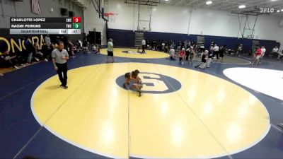62 lbs Quarterfinal - Naomi Perkins, Tillis Wrestling Club vs Charlotte Lopez, Legacy Wrestling Center