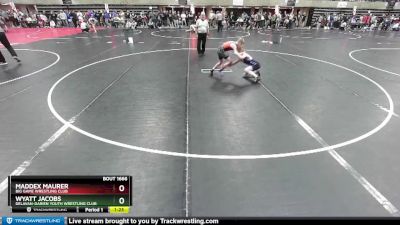 84 lbs Cons. Round 2 - Maddex Maurer, Big Game Wrestling Club vs Wyatt Jacobs, Delavan-Darien Youth Wrestling Club