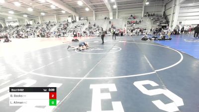 132 lbs Consi Of 16 #1 - Braylon Books, OH vs Lukas Allman, NC