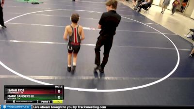 102 lbs Round 3 (6 Team) - Isaiah Eide, Stillwater vs Mark Sanders III, Wayzata