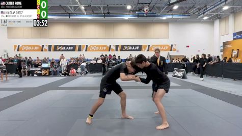 Carter Rome vs Nicolas Ortiz 2026 PBJJF Pan American Jiu-Jitsu Championships