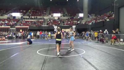 106 lbs Cons. Round 2 - Hannah Hale, Headwaters Wrestling Academy vs Charlotte Counts, Livingston Little Guy