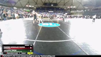 165 lbs Semifinal - Jackson Tiboni, Hanford Tyrants Wrestling Club vs Maddex Gonzalez Ramos, Washington