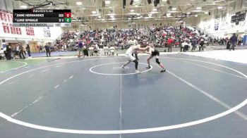 Boys 113 lbs 5th Place Match - Zane Hernandez, Silver Creek Boys vs Luke Spinale, Saint Francis Boys
