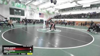 125 lbs Cons. Round 5 - Sophia Garcia, Orange Lutheran vs Erika Montes, Aliso Niguel