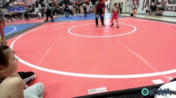 40 lbs Consolation - Ezekiel Baker, Skiatook Youth Wrestling vs Everett Long, Tiger Trained Wrestling