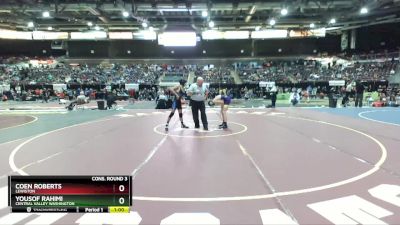 113 lbs Cons. Round 3 - Yousof Rahimi, Central Valley Washington vs Coen Roberts, Lewiston