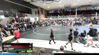 98 lbs Cons. Semi - Ty Wood, Sandpoint vs Cole Jensen, Rocky Mountain