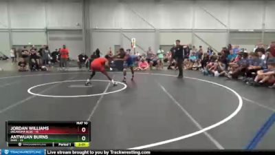 160 lbs Placement Matches (16 Team) - Jordan Williams, Oklahoma Blue vs Antwuan Burns, Ohio