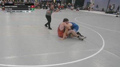215 lbs 5th Place Match - Jacob Tyderek, Tiger Wrestling Club vs Max Fox, The Den Franklin