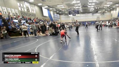 76 lbs Cons. Round 7 - Braxton Hansen, Delta Wrestling Club vs Treyden Rigby, Wasatch Wrestling Club