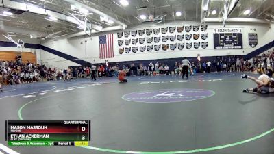 106 lbs Quarterfinal - Ethan Ackerman, Clay (Oregon) vs Mason Massouh, Revere