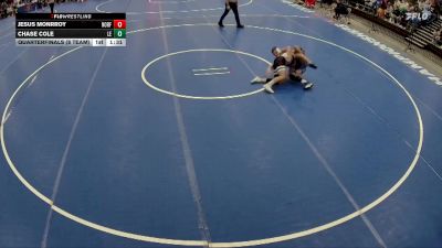 132 lbs Quarterfinals (8 Team) - Jesus Monrroy, Norfolk vs Chase Cole, Lincoln East