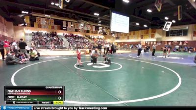 62 lbs Quarterfinal - Oriel Gabay, Los Angeles Wrestling Club vs Nathan Elkins, Perterson Grapplers