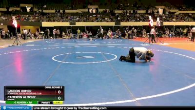 90 lbs Cons. Round 2 - CAMERON ALMONY, Defiant vs Landon Homer, Powhatan Youth Wrestling Club