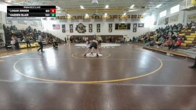 190 lbs 3rd Place Match - Haeden Blair, Thermopolis vs Logan Jensen, Wind River