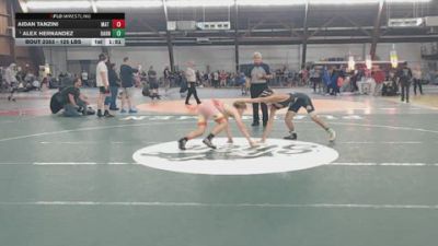 125 lbs Semifinal - Aidan Tanzini, Mat Assassins vs Alex Hernandez, Barn Brothers