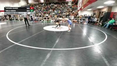 140 lbs Cons. Semi - Lilyana Juarez, Campbell County vs Milla Bretz, Natrona County