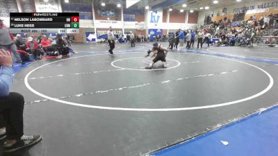 150 lbs Cons. Round 3 - Nelson LaBombard, Harvard-Westlake vs Luke Hess, Corona Del Mar