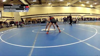 160 lbs Semifinal - Camille Mitchell, Alma Collage vs Madison Westerberg, East Stroudsburg University