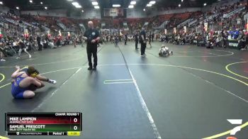 112 lbs Champ. Round 1 - Mike Lampkin, Algonac Mat Rats vs Samuel Prescott, Imlay City Youth WC