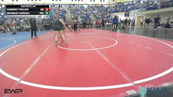 126 lbs Quarterfinal - Kambrey Phillips, Bristow Elementary Wrestling Club vs Brynnley Horawa, Verdigris Youth Wrestling