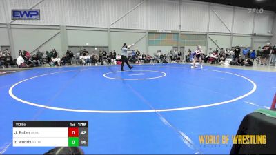 110 lbs Rr Rnd 3 - Jadyn Roller, OK Supergirls Black vs Zaylyn Woods, Sisters On The Mat Pink