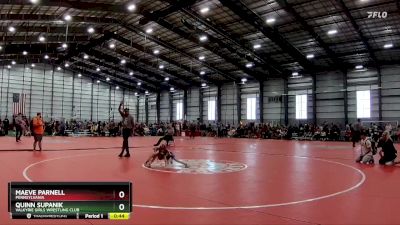 45 lbs Round 1 - Maeve Parnell, Pennsylvania vs Quinn Supanik, Valkyrie Girls Wrestling Club