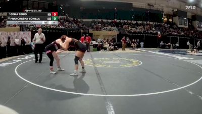 130 lbs Cons. Round 3 - Gema Serio, Northeast (AA) vs Francheska Bonilla, Oakland Mills