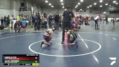 82 lbs Champ. Round 1 - Kevin Ormsbee, Grayling Grapplers vs Linkoln Dye, Eaton Rapids Youth WC