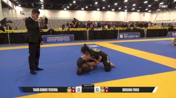 Diosana Frigo vs Thaís Gomes Teixeira 2025 World IBJJF Jiu-Jitsu No-Gi Championship