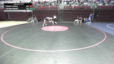 138 lbs Consi Of 8 #1 - Dwight Powell, South Aiken vs Hayden Wright, Lancaster