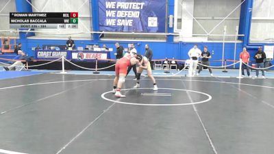 184 lbs 7th Place Match - Roman Martinez, Wesleyan (ct) vs Nicholas Baccala, Western New England