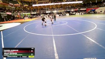 135 lbs Quarterfinal - Damien Ambrose, West Anchorage vs Brian Grabner, Student Wrestling Development Program