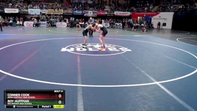 145 lbs Quarterfinal - Conner Cook, Kenai Central High School vs Roy Huffman, Dillingham High School