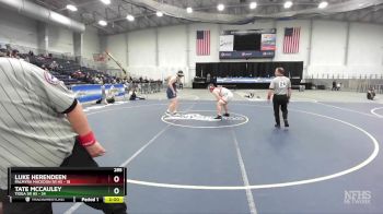 285 lbs Semifinals (4 Team) - Tate McCauley, Tioga Sr HS vs Luke Herendeen, Palmyra Macedon Sr HS