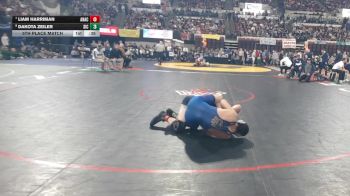 5th Place Match - Liam Harriman, Anaconda vs Dakota Zeiler, Saint Ignatius / Charlo