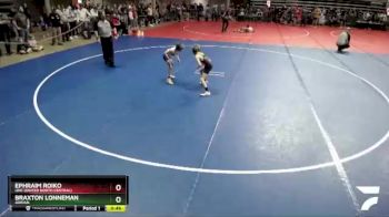 64 lbs Cons. Semi - Braxton Lonneman, Adrian vs Ephraim Roiko, UNC (United North Central)