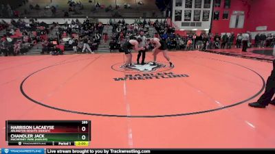 285 lbs Cons. Round 4 - Harrison Lacaeyse, Arlington Heights (HERSEY) vs Chandler Jack, Machesney Park (HARLEM)