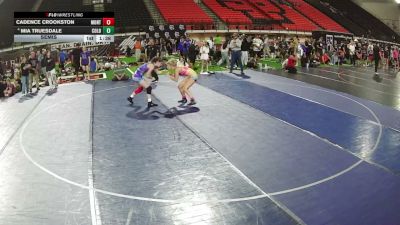 115 lbs Semis - Cadence Crookston, Montana vs Mia Truesdale, Colorado