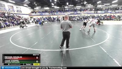 285 lbs Champ. Round 2 - Michael Douglas, Wisconsin-La Crosse vs Cadin Koeppel, Wisconsin-Whitewater