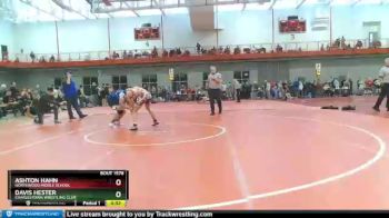 160 lbs Quarterfinal - Ashton Hahn, NORTHWOOD MIDDLE SCHOOL vs Davis Hester, Charlestown Wrestling Club