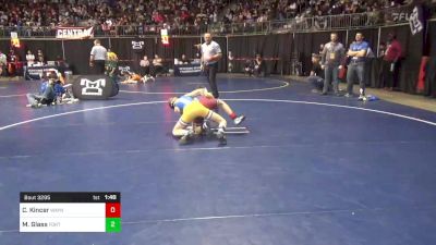 90 lbs Round Of 16 - Coleman Kincer, Waynesburg vs Mason Glass, Fort Lebeouf