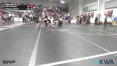 61 lbs Consi Of 8 #2 - Koen Thurman, Sperry Wrestling Club vs Kynslee Church, Team Tulsa Wrestling Club