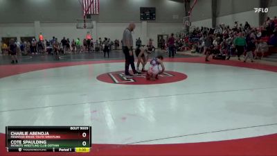 112 lbs Champ. Round 1 - Cote Spaulding, Patriots Wrestling Club-Dothan vs Charlie Abenoja, Mountain Brook Youth Wrestling