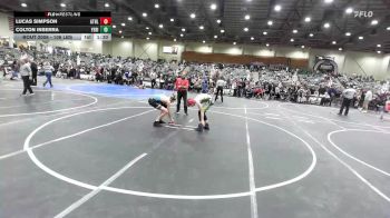 123 lbs Round Of 16 - Lucas Simpson, Athlos Wrestling vs Colton Inserra, Yerington Lions WC